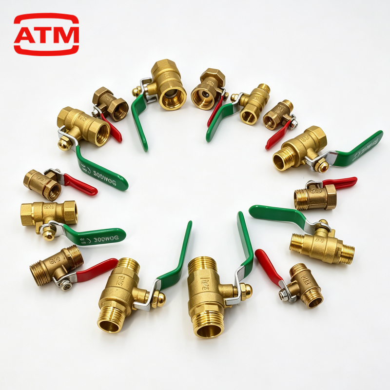 Compression Fitting Brass - 1/8' 1/4' 3/8' 1/2' صمام كروي