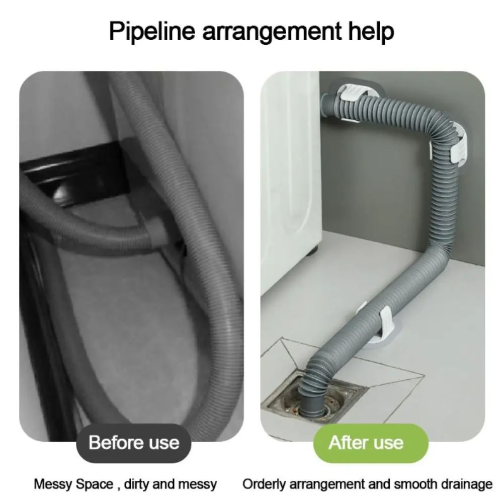 Plastic Pipe Clip - مشابك أنابيب ذاتية اللصق 5 قطع،