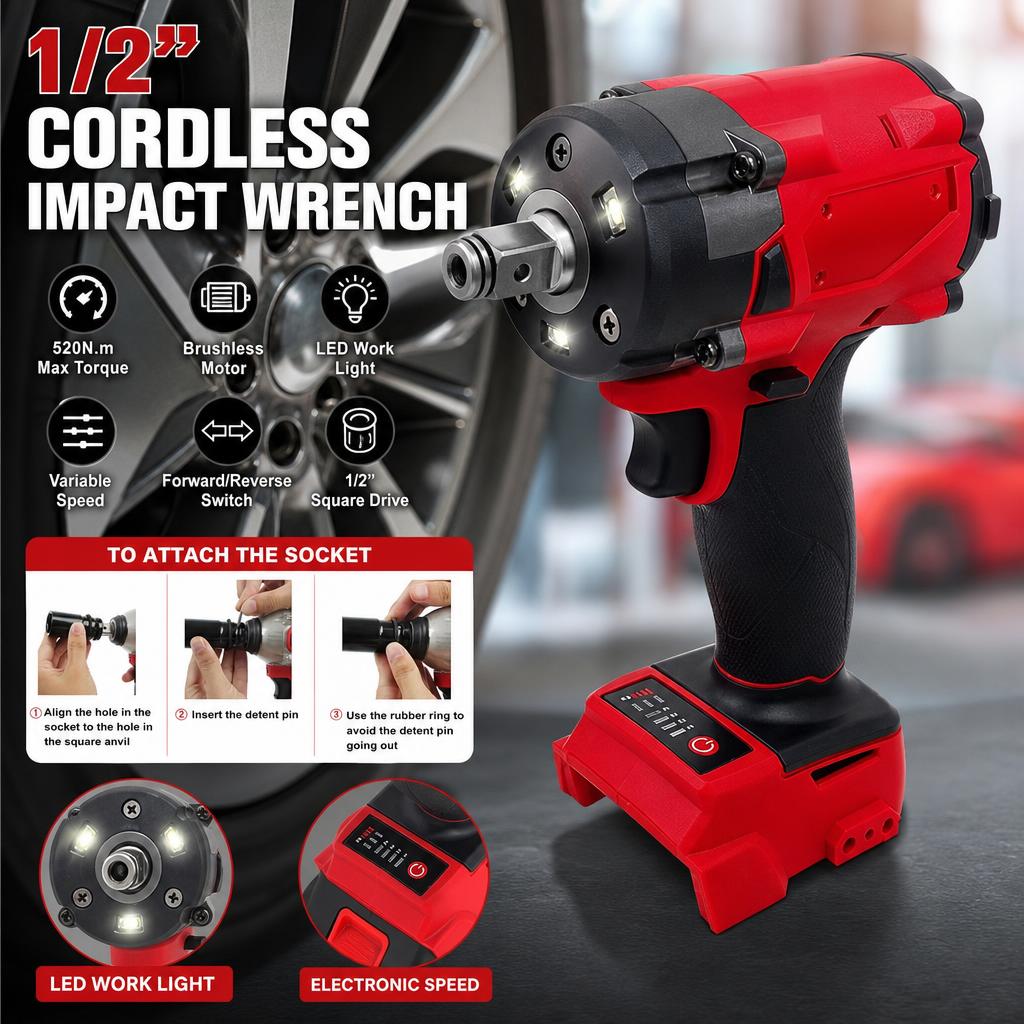 Milwaukee Drill M18 Fuel - مفتاح ربط عالي العزم M18 Fuel