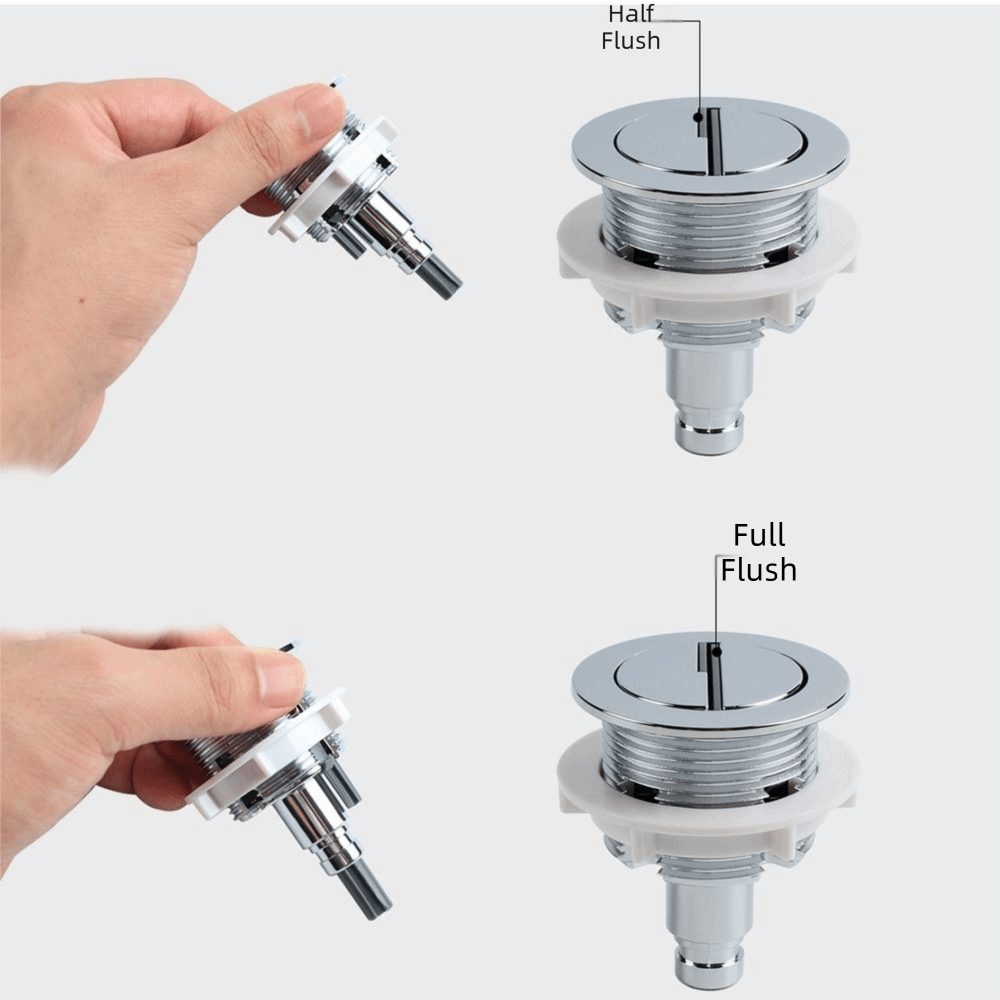 زر دفع المرحاض المطلي بالكروم، - مراجعة Toilet Fill Valve وسعره