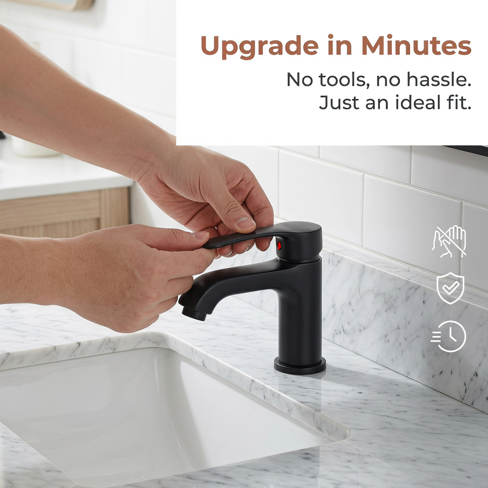 مقبض صنبور أسود أحادي الرافعة  - مراجعة Basin Mixer Cartridge وسعره