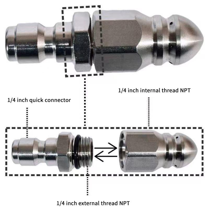 فوهة رشاش ماء عالي الضغط جديدة - مراجعة Drain Pipe Clip وسعره